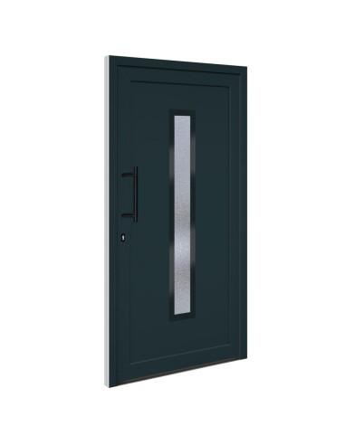 Porta Ingresso Antracite 108x208 cm in PVC
