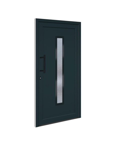 Porta Ingresso Antracite 108x208 cm in PVC
