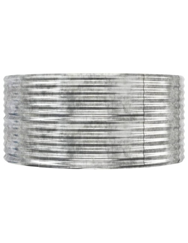 Letto Giardino Acciaio Zincato 291x140x68 cm Argento