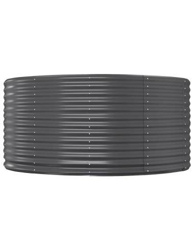 Letto Giardino Acciaio Zincato 367x140x68cm Antracite