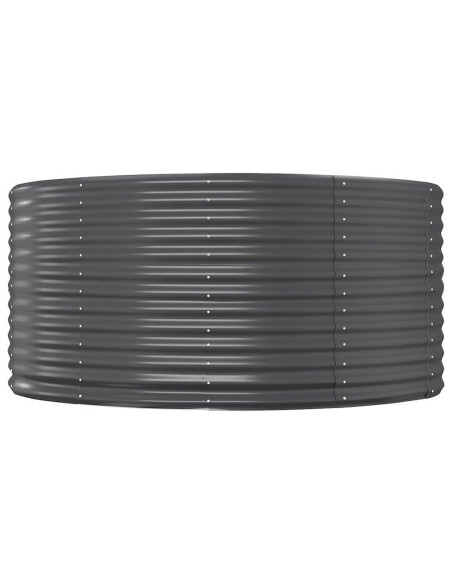 Letto Giardino Acciaio Zincato 367x140x68cm Antracite