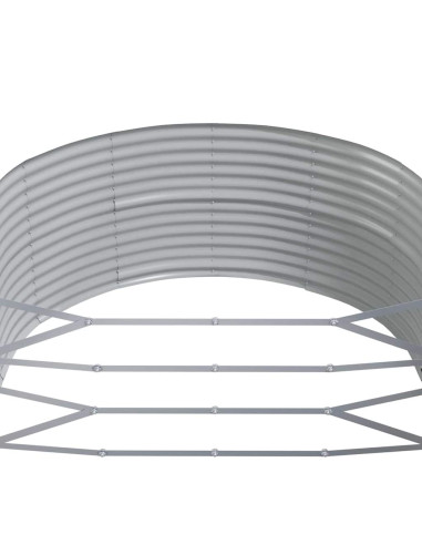 Letto Giardino Acciaio Zincato 367x140x68cm Antracite