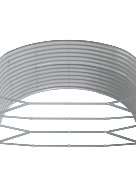 Letto Giardino Acciaio Zincato 367x140x68cm Antracite