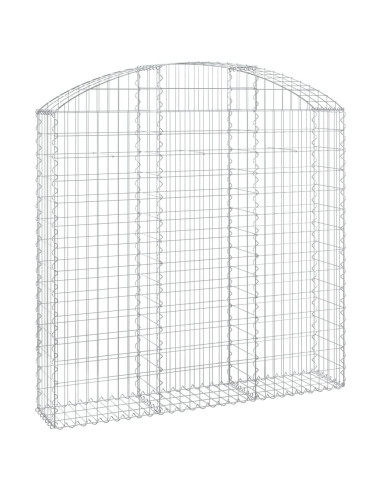 Cesto Gabbione ad Arco 150x30x140/160 cm Ferro Zincato