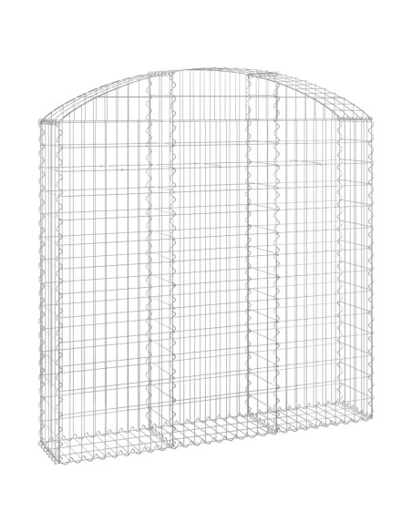 Cesto Gabbione ad Arco 150x30x140/160 cm Ferro Zincato
