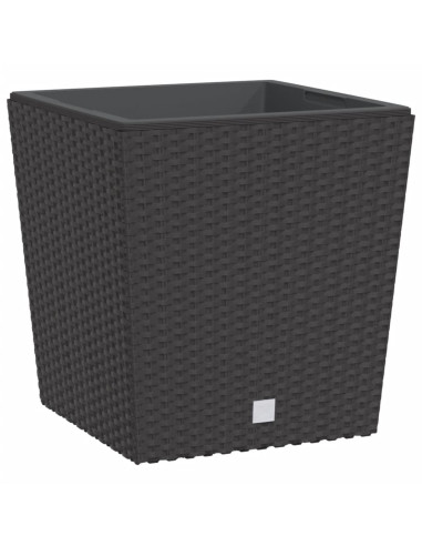 Fioriera con Interno Rimovibile Marrone 21 / 32 L PP Rattan