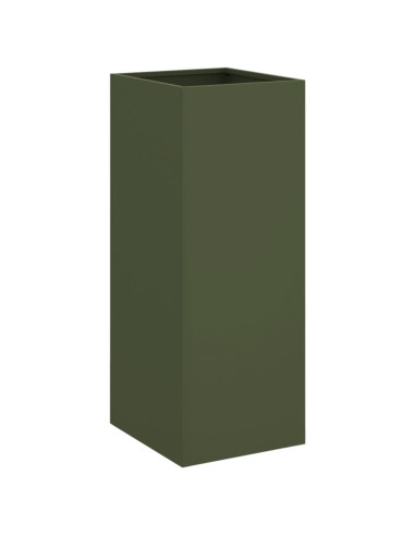 Fioriera Verde Oliva 32x29x75 cm in Acciaio