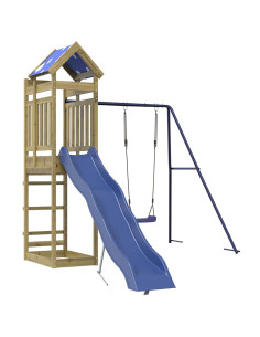 Set da Gioco da Esterno in Legno di Pino Impregnato