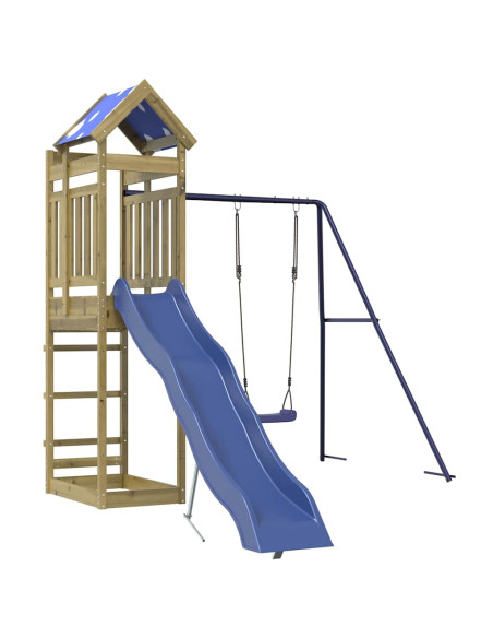 Set da Gioco da Esterno in Legno di Pino Impregnato