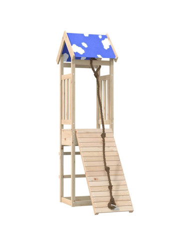 Set da Gioco da Esterno in Legno Massello di Pino