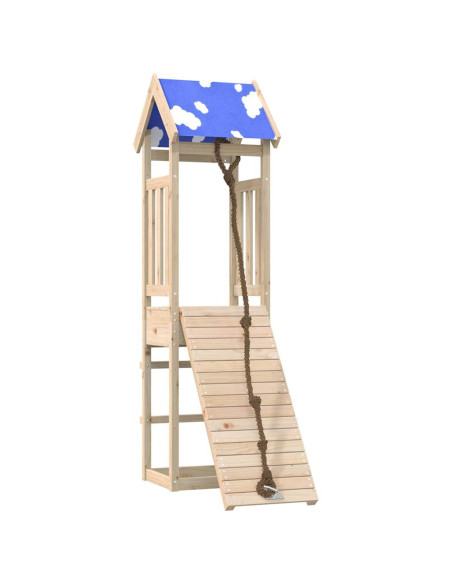 Set da Gioco da Esterno in Legno Massello di Pino