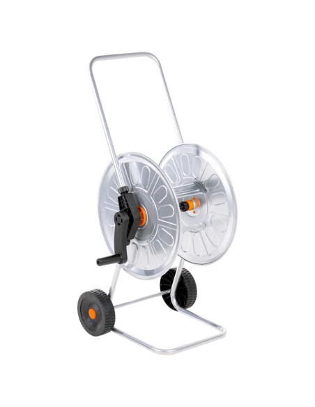 Carrello Avvolgitubo per Tubo Flessibile 60 m 1/2" in Acciaio