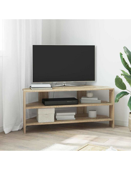 MobileTVAngolare Rovere Sonoma 102x40,5x45cm Legno multistrato