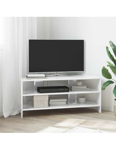 MobileTVAngolare Bianco ad Alto Lucido 102x40,5x45cm