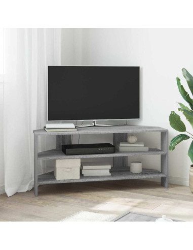 MobileTVAngolare Grigio Sonoma 102x40,5x45cm Legno multistrato