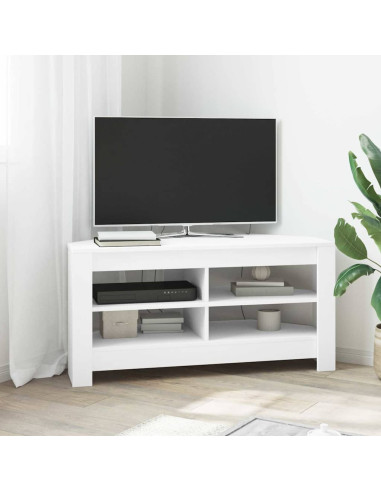 MobileTVAngolare Bianco 102 x 40,5 x 45 cm Legno multistrato