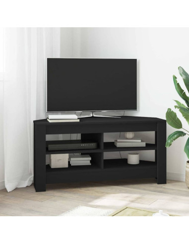 MobileTVAngolare Nero 102 x 40,5 x 45 cm Legno multistrato