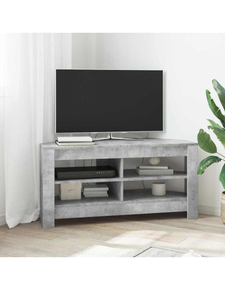MobileTVAngolare Grigio cemento 102 x 40,5 x 45 cm