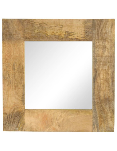 Specchio in Legno Massello di Mango 50x50 cm