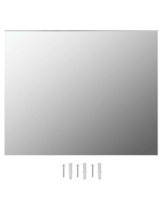 Specchio Parete Rettangolare Senza Cornice con Luci LED Vetro 2