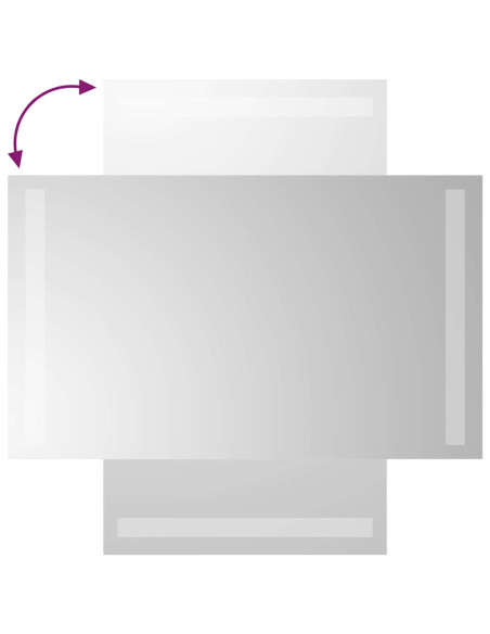 Specchio da Bagno con Luci LED 30x60 cm