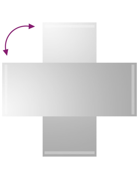 Specchio da Bagno con Luci LED 40x100 cm