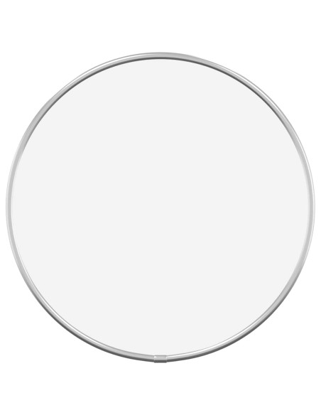 Specchio da Parete Argento Ø 30 cm Rotondo