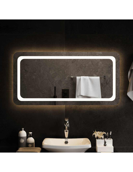 Specchio da Bagno con Luci LED 100x50 cm