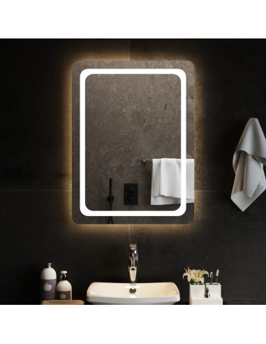 Specchio da Bagno con Luci LED 60x80 cm