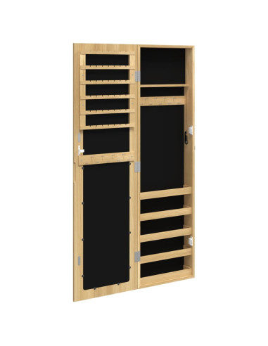 Armadio Portagioie con Specchio a Muro 30x8,5x106 cm