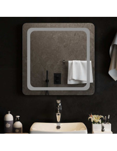 Specchio da Bagno con Luci LED 60x60 cm 2