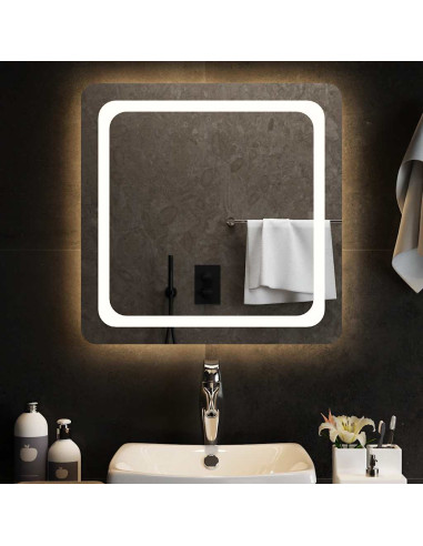 Specchio da Bagno con Luci LED 60x60 cm