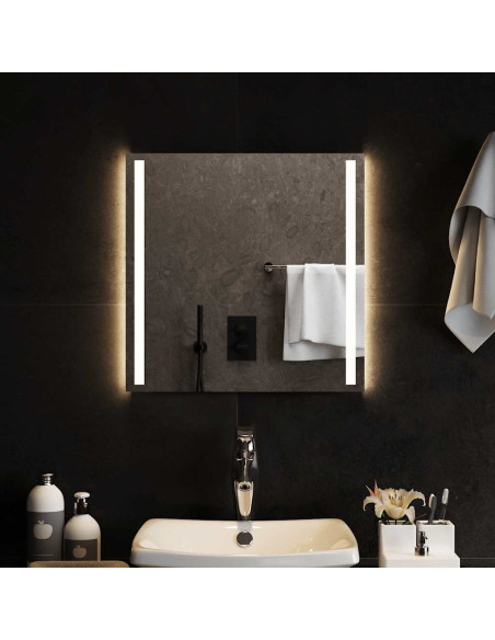 Specchio da Bagno con Luci LED 50x50 cm