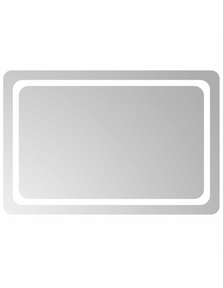 Specchio da Bagno con Luci LED 90x60 cm