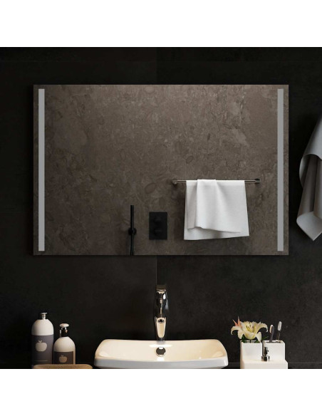 Specchio da Bagno con Luci LED 90x60 cm