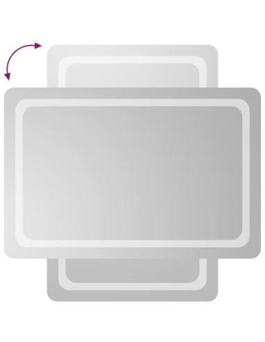 Specchio da Bagno con Luci LED 60x90 cm