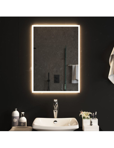 Specchio da Bagno con Luci LED 50x70 cm