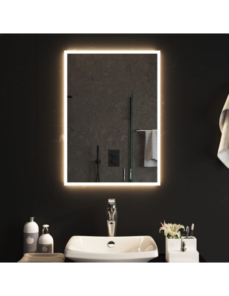 Specchio da Bagno con Luci LED 50x70 cm