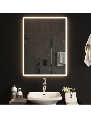 Specchio da Bagno con Luci LED 60x80 cm