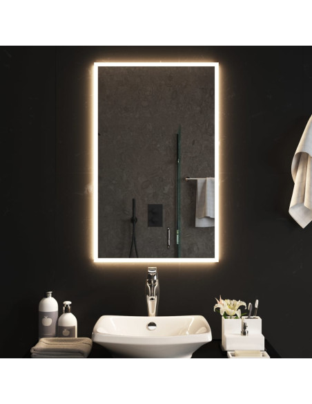 Specchio da Bagno con Luci LED 50x80 cm