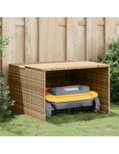 Garage per Robot Tosaerba Beige 86x90x52/57 cm in Polyrattan 2