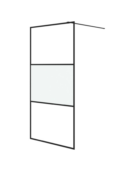 Parete Doccia Walk in 100x195 cm Vetro Semi Smerigliato ESG