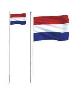 Asta e Bandiera Olanda 6,08 m Alluminio 2