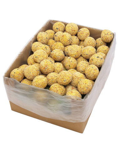 Palline di Grasso e Semi per Uccelli 200 pz 90g