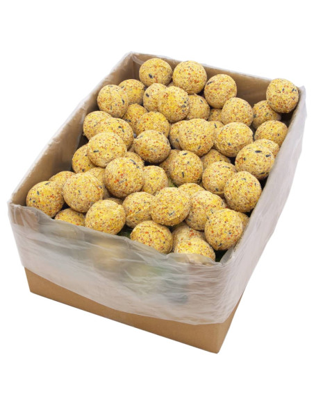 Palline di Grasso e Semi per Uccelli 200 pz 90g