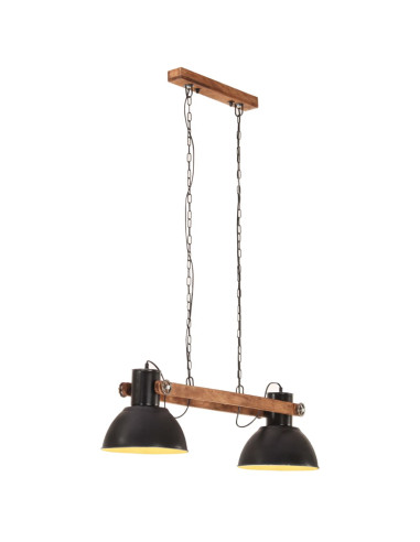 Lampada a Sospensione Industriale 25 W Nera 109 cm E27