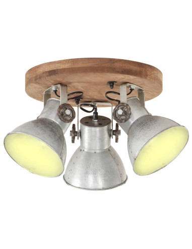 Lampada a Sospensione Industriale 25 W Argento 42x27cm E27