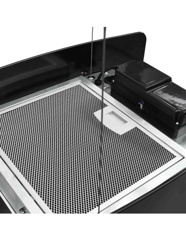 Cappa da Cucina ad Isola Sospesa LCD Sensore in Vetro Temperato