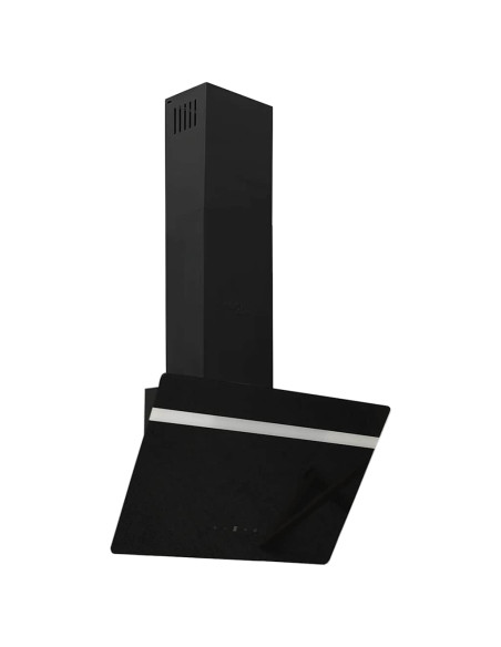 Cappa a Parete 60 cm in Acciaio e Vetro Temperato Nero