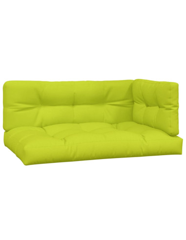 Cuscini per Pallet 3 pz Verde Intenso in Tessuto